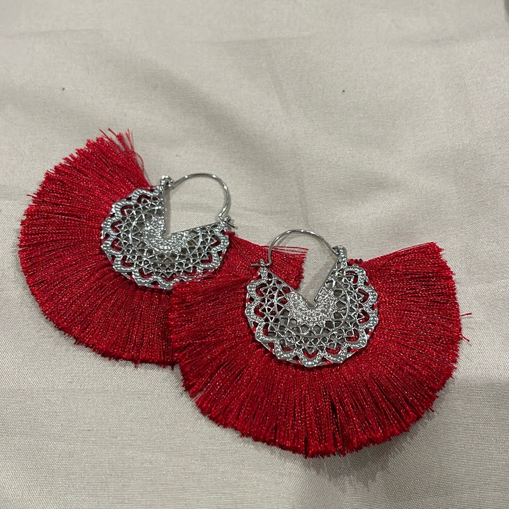 Fun Red Earrings